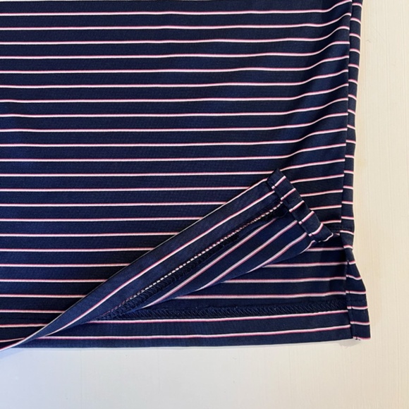 Jack Nicklaus Navy and White/Pink Pinstripes Golf Polo XXL Staydri - Picture 6 of 10